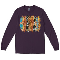 Plum western brushstrokes Long Sleeve Tee - AdoDesignShop