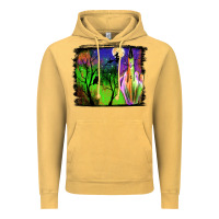 Vintage Mustard halloween background Vintage Hoodie - JahusDesignShop
