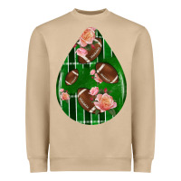 Mushroom american football and western roses teardrop Heavyweight Sweatshirt - BundleAndBundleShop