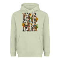 Matcha Western Mama With Sunflowers Heavyweight Hoodie - BundleAndBundleShop