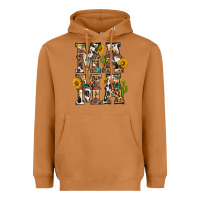 Meerkat Western Mama With Sunflowers Heavyweight Hoodie - BundleAndBundleShop
