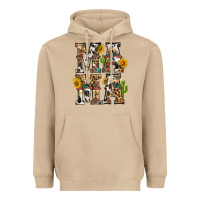 Mushroom Western Mama With Sunflowers Heavyweight Hoodie - BundleAndBundleShop