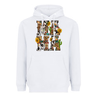 White Western Mama With Sunflowers Heavyweight Hoodie - BundleAndBundleShop