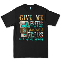 Black give me coffee to get me started Premium Tee - texasbilliewilder