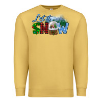 Antique Gold let it snow Premium Sweatshirt - BundleAndBundleShop