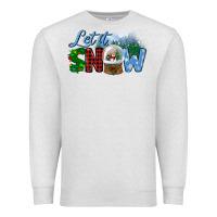 Oatmeal Heather let it snow Premium Sweatshirt - BundleAndBundleShop