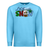 Ocean Blue let it snow Premium Sweatshirt - BundleAndBundleShop