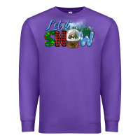 Purple let it snow Premium Sweatshirt - BundleAndBundleShop