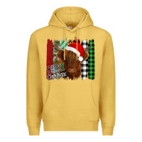 Antique Gold Merry Christmas Cow Premium Hoodie - Bettercallsaul