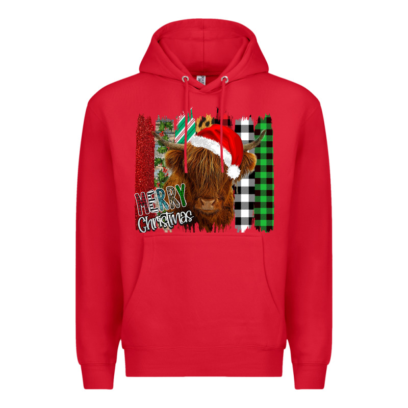 Merry Christmas Cow Premium Hoodie by Bettercallsaul | Teevron