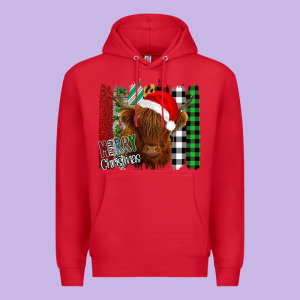 Merry Christmas Cow Premium Hoodie Designed By Bettercallsaul