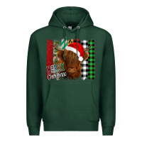 Sports Green Merry Christmas Cow Premium Hoodie - Bettercallsaul
