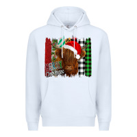 White Merry Christmas Cow Premium Hoodie - Bettercallsaul