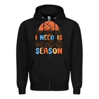 Black the only b.s. i need is basketball season Zipper Hoodie - MaliasSmallBusiness