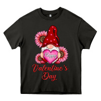 Asphalt happy valentines day gnomes with sunflower Heavy Core Tee - RanaPortraitStore