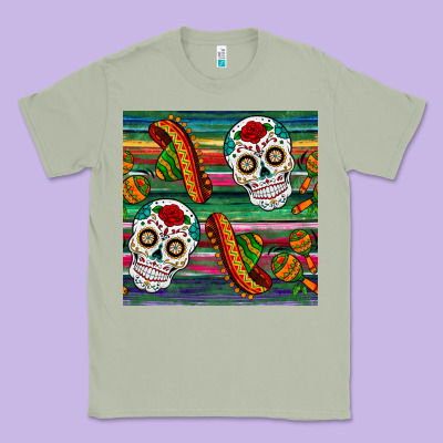 Sugar Skull Seamless Pattern Classic Tee Designed By Bundleandbundleshop