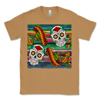 Toasted Coconut sugar skull seamless pattern Classic Tee - BundleAndBundleShop