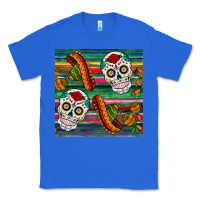 True Royal sugar skull seamless pattern Classic Tee - BundleAndBundleShop