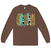 Chestnut western brushstrokes Long Sleeve Tee - AdoDesignShop