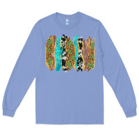Colony Blue western brushstrokes Long Sleeve Tee - AdoDesignShop