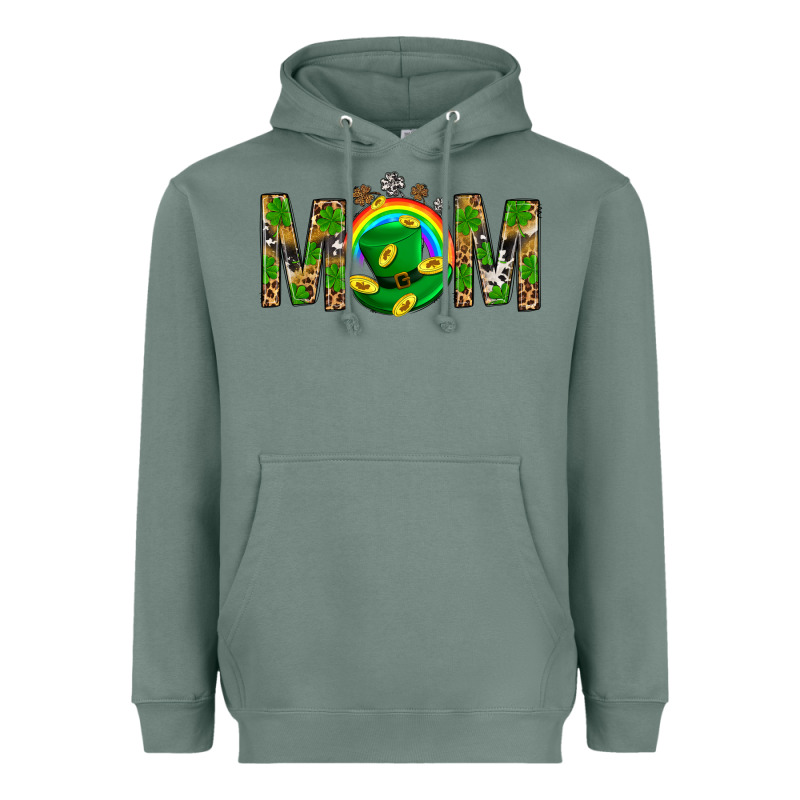 Western Mom With Shamrock Heavyweight Hoodie by BundleAndBundleShop | Teevron
