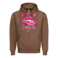 Chestnut gimme some sugar Zipper Hoodie - MaliasSmallBusiness