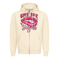 Sandshell gimme some sugar Zipper Hoodie - MaliasSmallBusiness