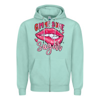 Seafoam gimme some sugar Zipper Hoodie - MaliasSmallBusiness