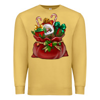 Antique Gold christmas santa claus bag Premium Sweatshirt - BundleAndBundleShop