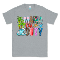 Heather Grey Mama Of Duty Classic Tee - CowhideDigitalArt