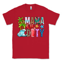 Red Mama Of Duty Classic Tee - CowhideDigitalArt
