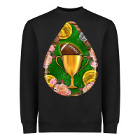 American Football And Western Roses Teardrop Heavyweight Sweatshirt | Teevron