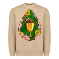 Mushroom american football and western roses teardrop Heavyweight Sweatshirt - BundleAndBundleShop