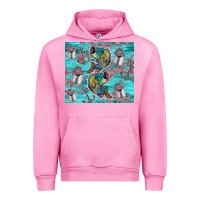 Fuchsia Pink fish lures Urban Hoodie - TumblerDesignByShophia