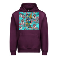 Mauve Wine fish lures Urban Hoodie - TumblerDesignByShophia