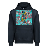 Navy fish lures Urban Hoodie - TumblerDesignByShophia