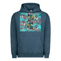 Pigment Midnight Navy fish lures Urban Hoodie - TumblerDesignByShophia