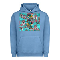 Pigment Pebble Blue fish lures Urban Hoodie - TumblerDesignByShophia