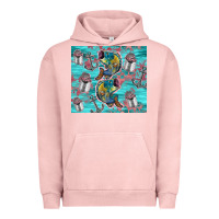 Pigment Salmon fish lures Urban Hoodie - TumblerDesignByShophia