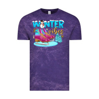 Cloud Purple winter vibes Vintage Tee - BundleAndBundleShop