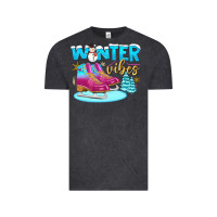 Vintage Black winter vibes Vintage Tee - BundleAndBundleShop