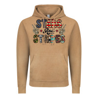 Vintage Camel stars and stripes Vintage Hoodie - CowhideDigitalArt