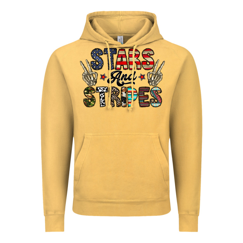 Stars And Stripes Vintage Hoodie by CowhideDigitalArt | Teevron