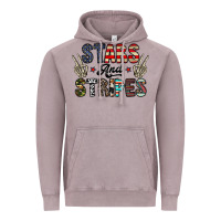 Vintage Zinc stars and stripes Vintage Hoodie - CowhideDigitalArt