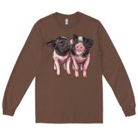 Chestnut cute baby pigs Long Sleeve Tee - Artiststas