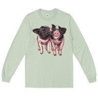 Matcha cute baby pigs Long Sleeve Tee - Artiststas