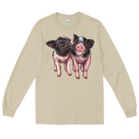 Mushroom cute baby pigs Long Sleeve Tee - Artiststas