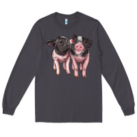 Smoke cute baby pigs Long Sleeve Tee - Artiststas