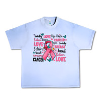 Grape Ice breast cancer ribbons with cancer words Urban Heavy Tee - AdoDesignShop