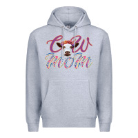 Heather Grey Cow Mom Premium Hoodie - Bettercallsaul